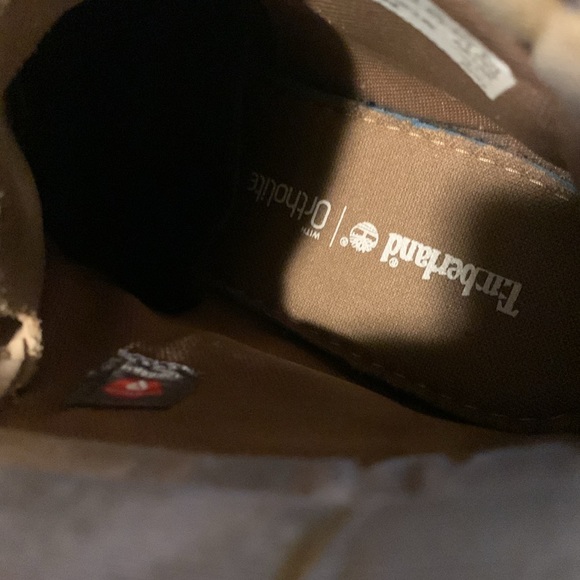 Timberland light brown with brown/white laces and ortholite soles! - Picture 13 of 14